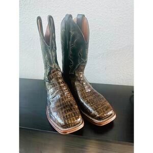 Dan Post Kingsly Caiman Belly Boots Men’s Size 10– Exotic Leather – $700 Retail